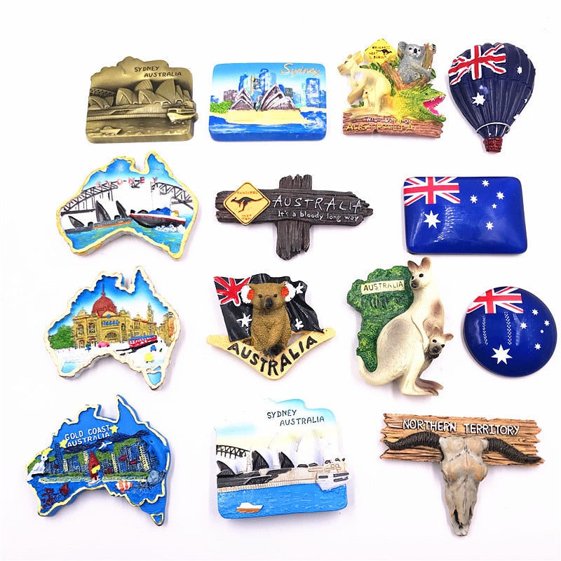 Resin with Magnet - Australia Themes