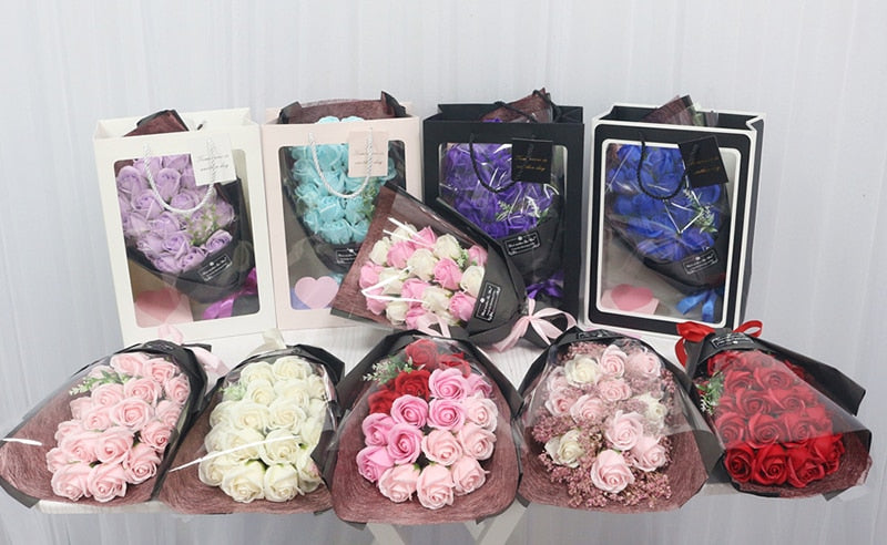 Handmade Soap Roses Bouquet (Delivery)