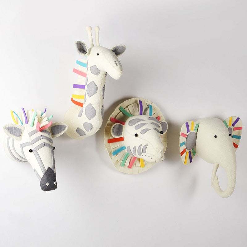 Baby Kids Room Décor - Stuffed Animal Heads