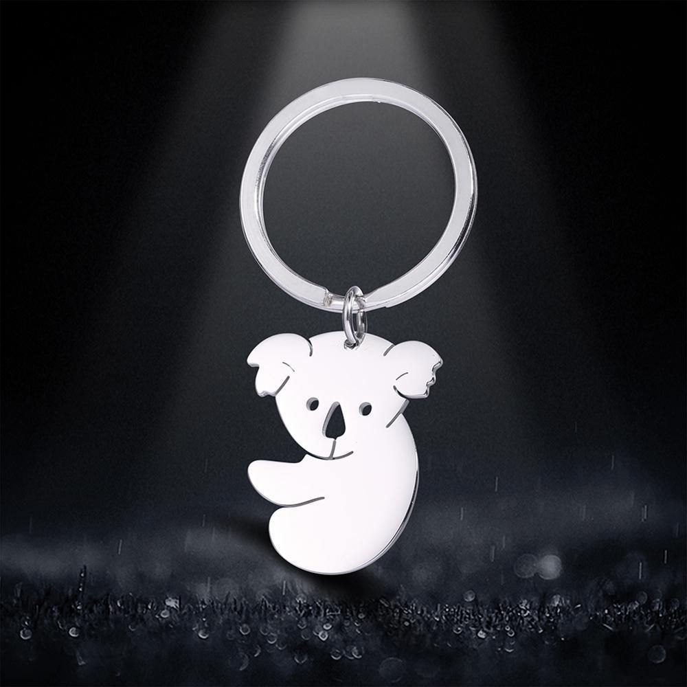 Koala Stainless Steel Keychain - Australia Gifts