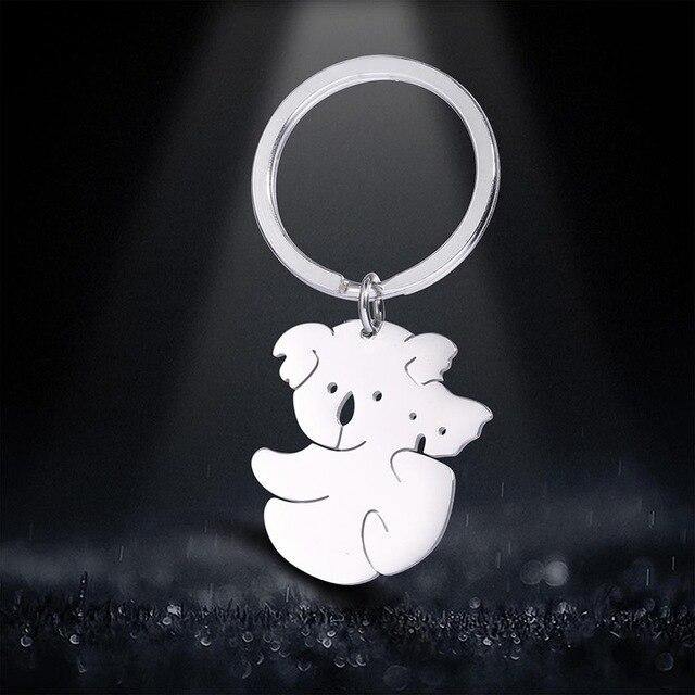 Koala Stainless Steel Keychain - Australia Gifts