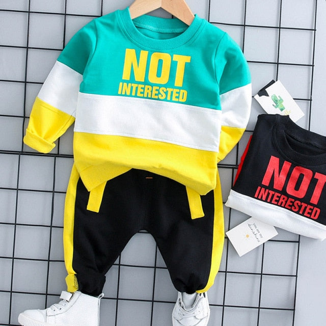 Cartoon Plush Long-Sleeved Sweatshirt with Hoodie and Pants - Set for Baby and Kids