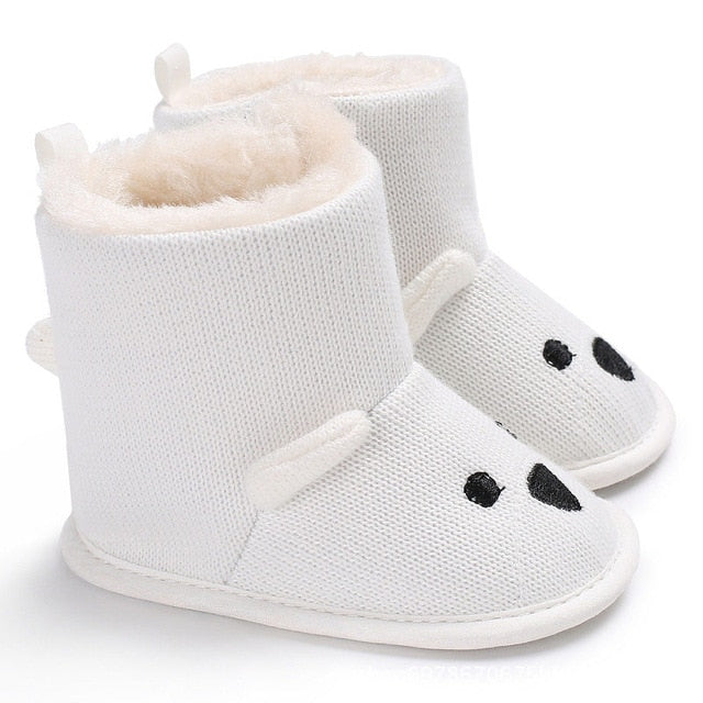 Newborn & Toddler Warm Winter Boots - Teddy Bear