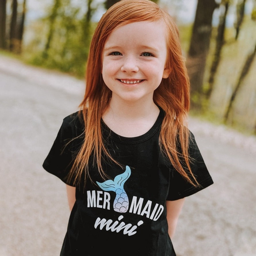 Mom and Daughter Matching Mermaid T-Shirts