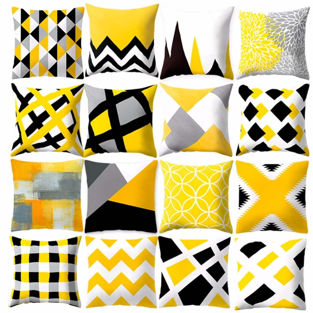 Yellow Sunset Cushion Cover Collection