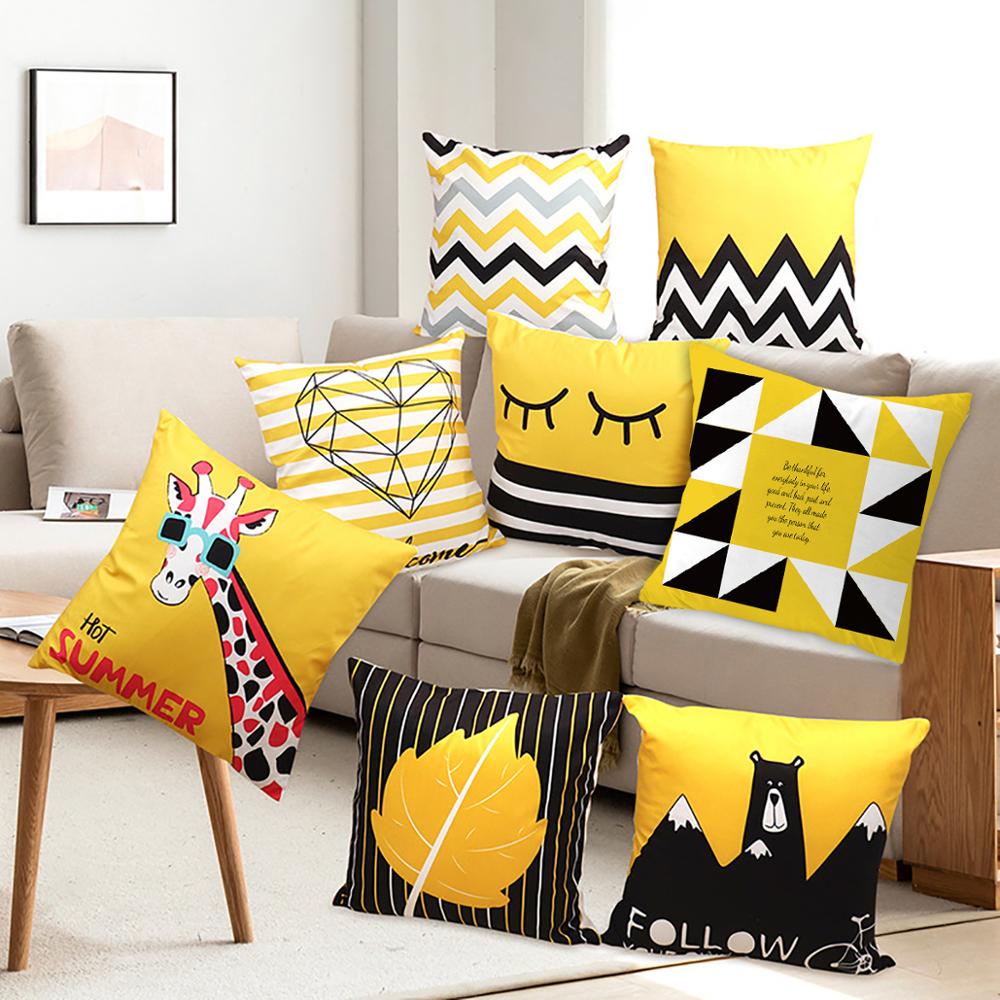 Yellow Sunset Cushion Cover Collection