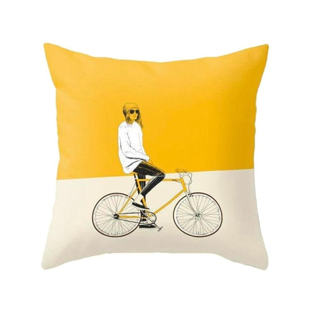 Yellow Sunset Cushion Cover Collection