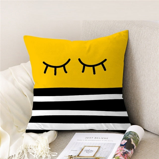 Yellow Sunset Cushion Cover Collection