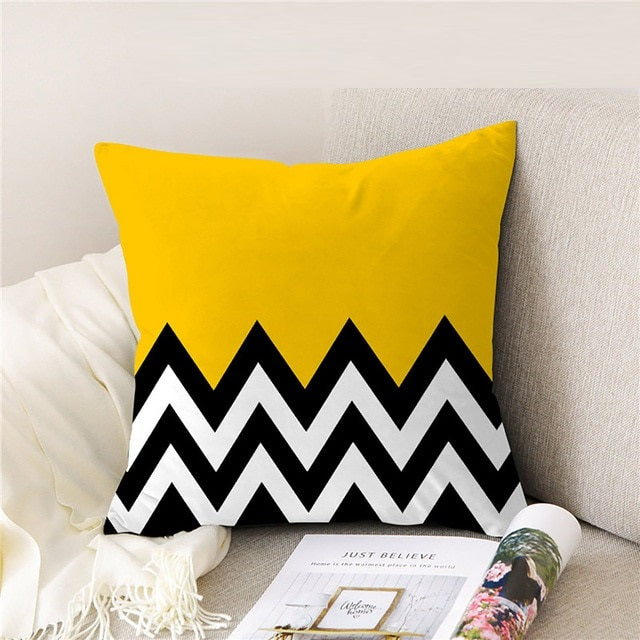 Yellow Sunset Cushion Cover Collection