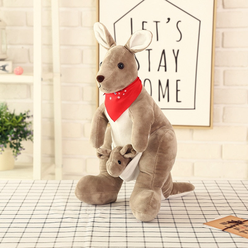 Mummy and Baby Kangaroo Plush Toy