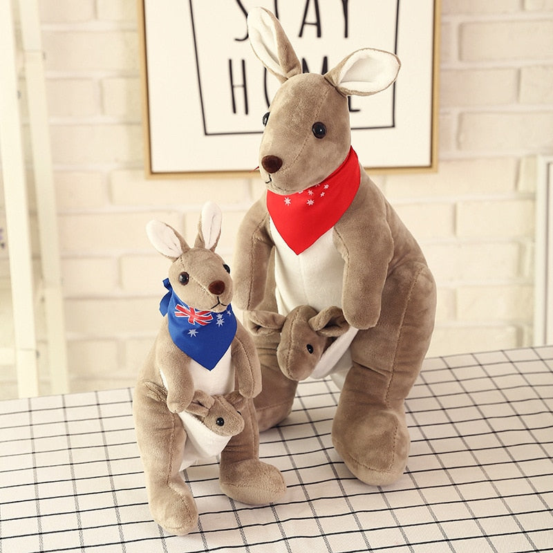 Mummy and Baby Kangaroo Plush Toy