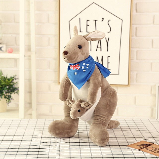 Mummy and Baby Kangaroo Plush Toy