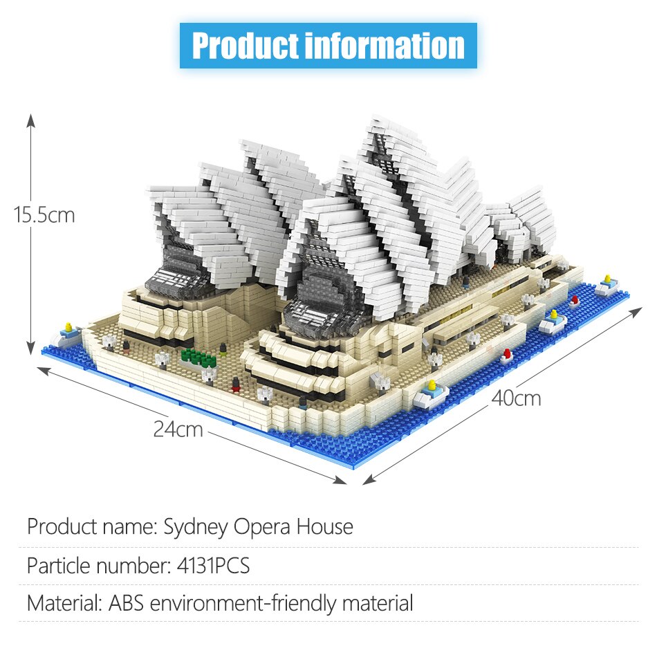 Sydney Opera House Building Blocks