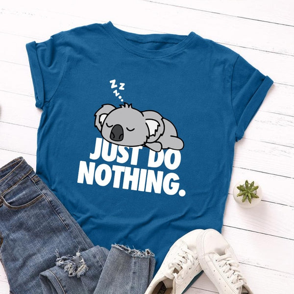 Camiseta Just Do Nothing Koala