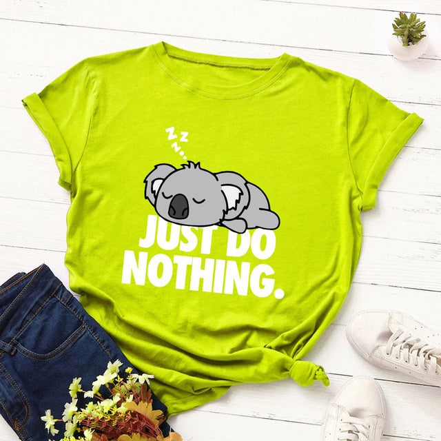 Just Do Nothing Koala T-Shirt