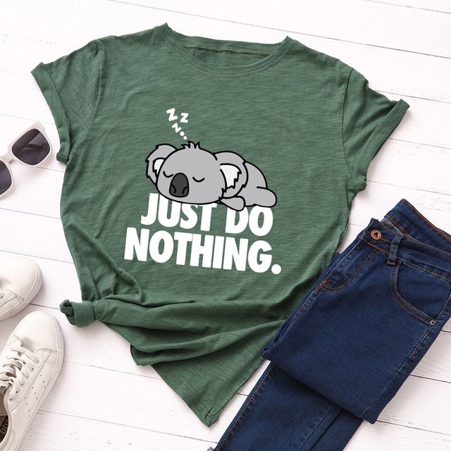 Just Do Nothing Koala T-Shirt