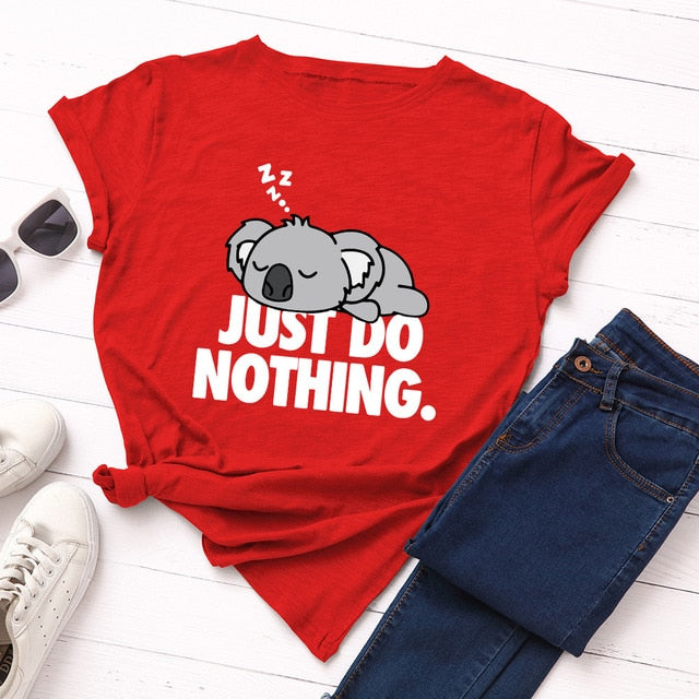 Just Do Nothing Koala T-Shirt