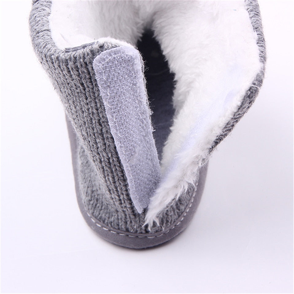 Newborn & Toddler Warm Winter Boots - Teddy Bear