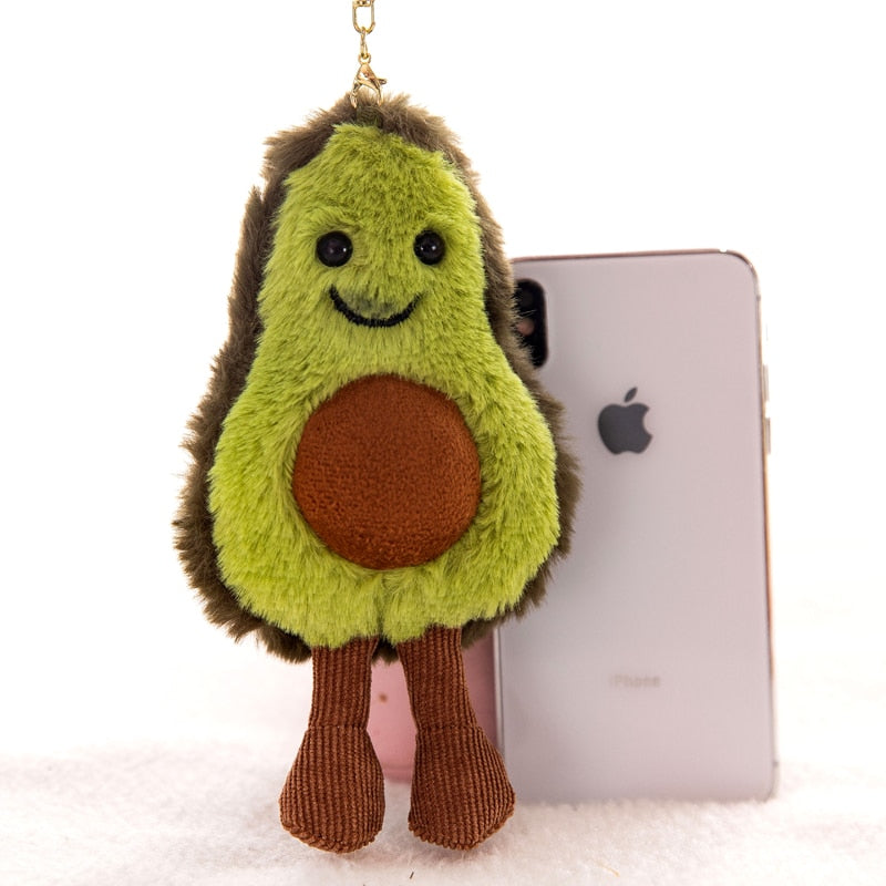 Plush Fruit Shaped Keychain