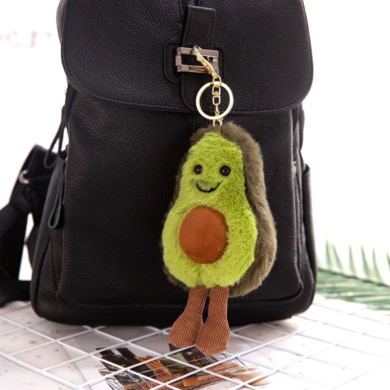 Plush Fruit Shaped Keychain