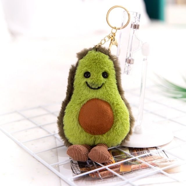 Plush Fruit Shaped Keychain