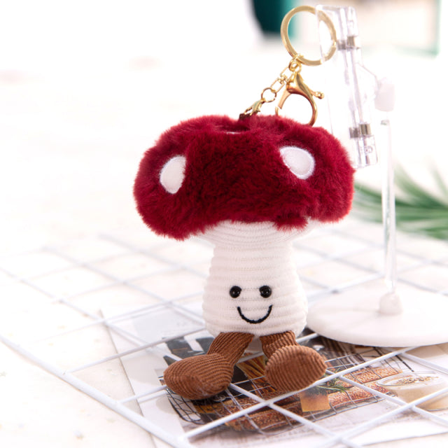 Plush Fruit Shaped Keychain