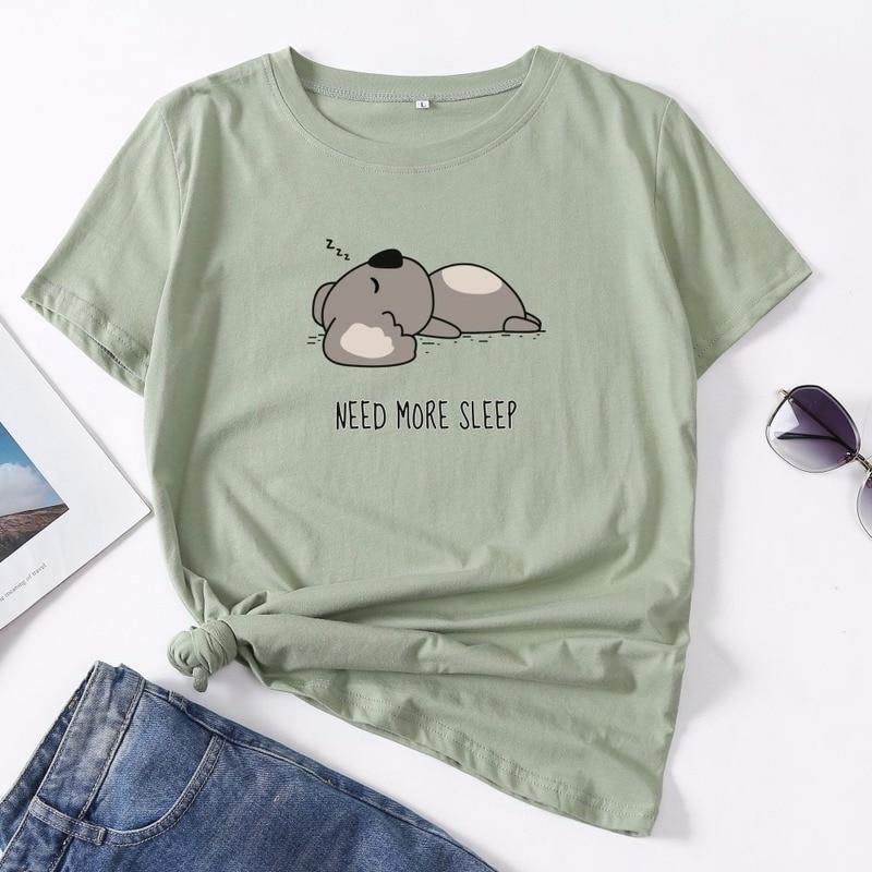 Koala T-shirt Need More Sleep - Australia Gifts