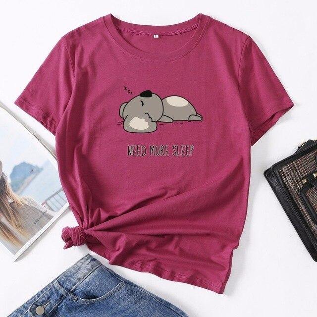 Koala T-shirt Need More Sleep - Australia Gifts