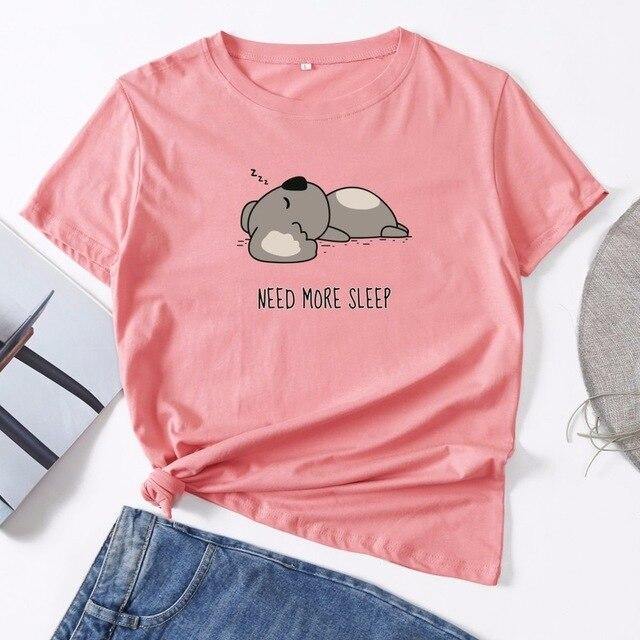 Koala T-shirt Need More Sleep - Australia Gifts