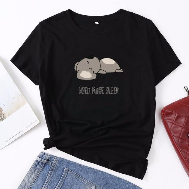 Koala T-shirt Need More Sleep - Australia Gifts