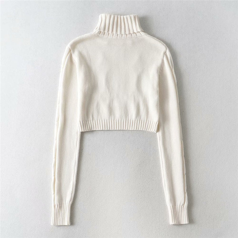 Cropped Sweater Women's Tricot