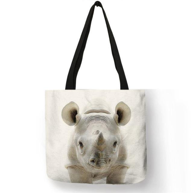 B13016 Cute Animal Series Panda Koala Elephant Print Women Handbag Casual Tote Shopping Bag Large Capacity - Australia Gifts