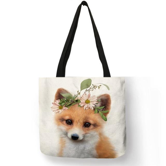 B13016 Cute Animal Series Panda Koala Elephant Print Women Handbag Casual Tote Shopping Bag Large Capacity - Australia Gifts