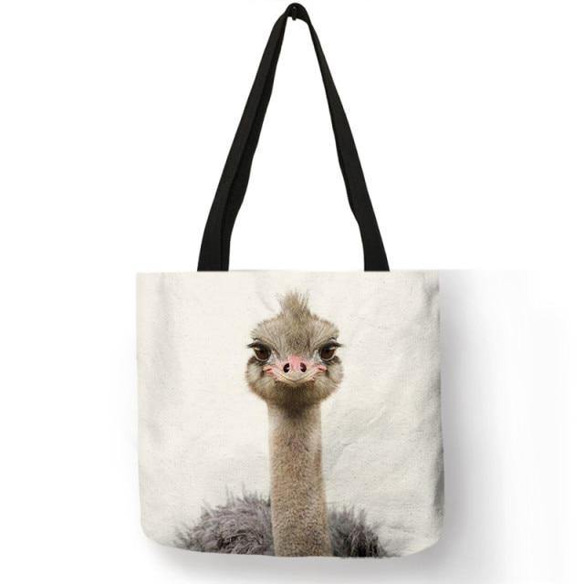 B13016 Cute Animal Series Panda Koala Elephant Print Women Handbag Casual Tote Shopping Bag Large Capacity - Australia Gifts