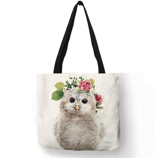 B13016 Cute Animal Series Panda Koala Elephant Print Women Handbag Casual Tote Shopping Bag Large Capacity - Australia Gifts