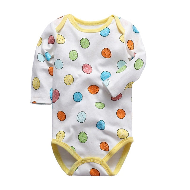 Long-Sleeved Cotton Romper for Baby and Newborn