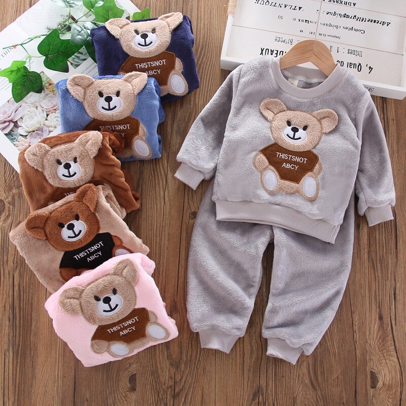 Baby Velvet Set Teddy Bear 2 pieces