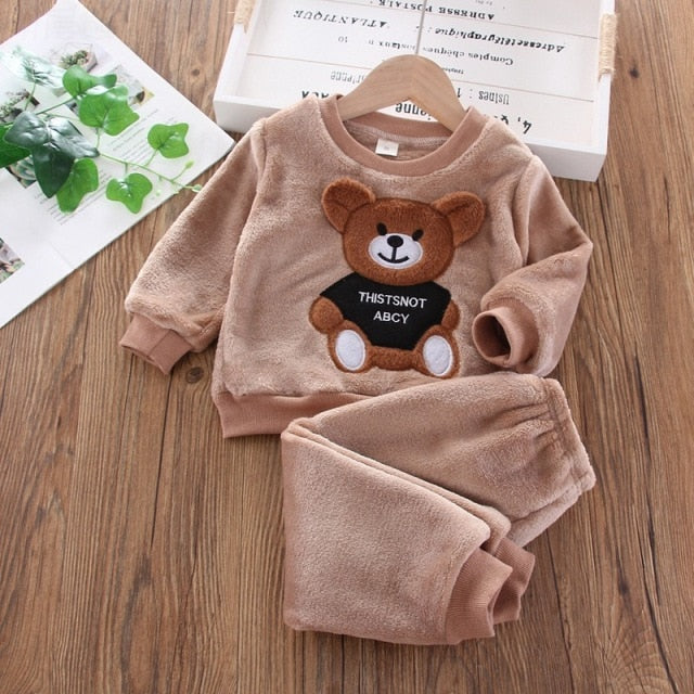 Baby Velvet Set Teddy Bear 2 pieces