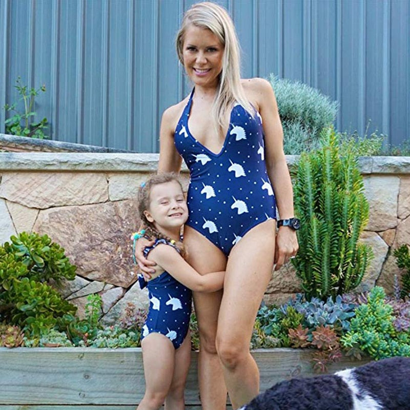 Matching Family Outfit - Mummy and Daughter Swimwear