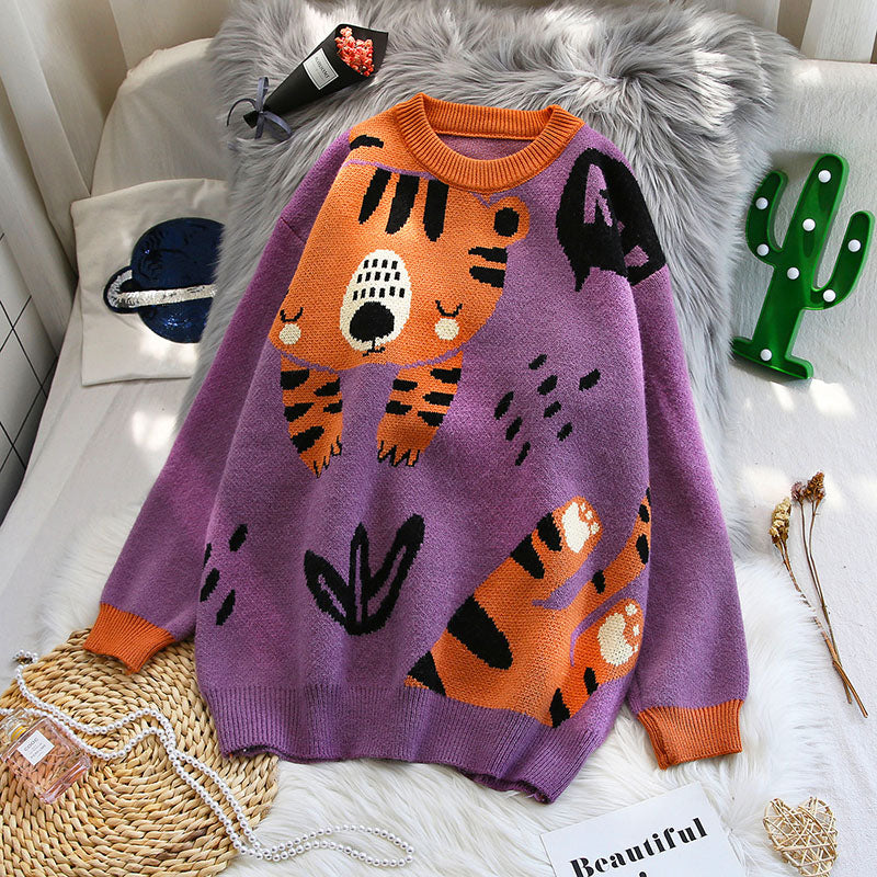 Tiger Cub Oversized Knit Sweater