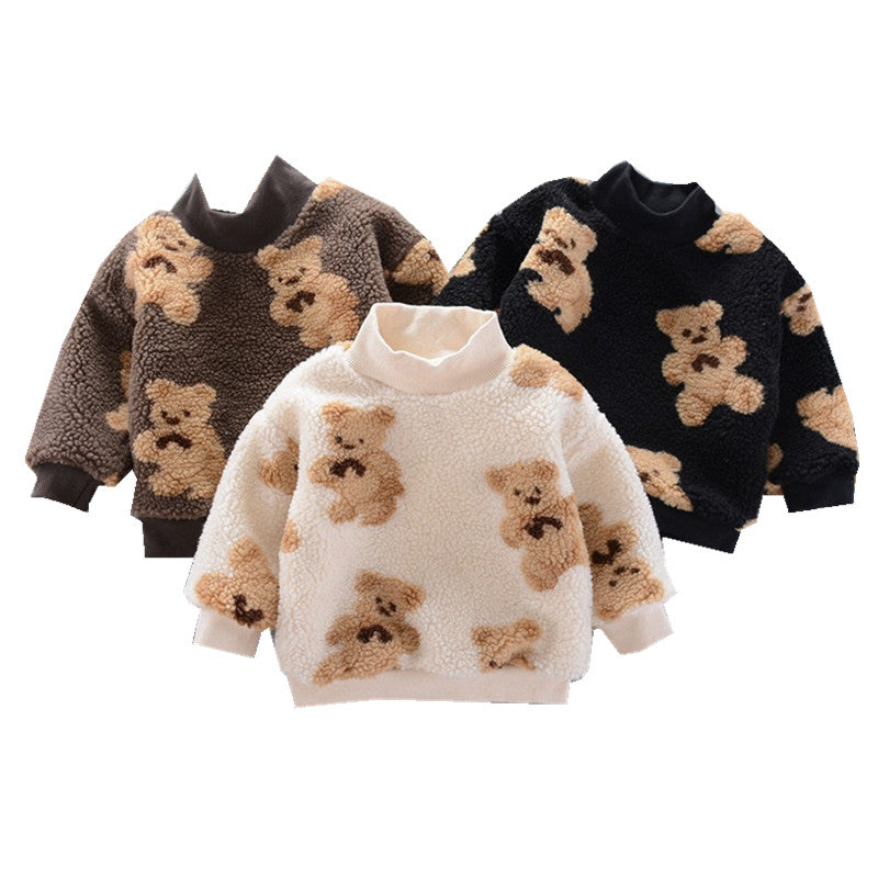 Warm Winter Teddy Bear Sweater for Kids