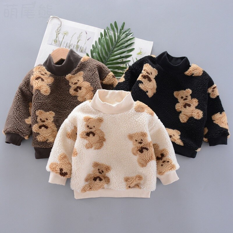 Warm Winter Teddy Bear Sweater for Kids