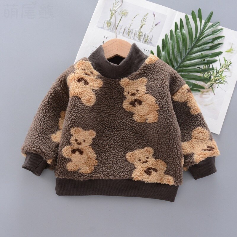 Warm Winter Teddy Bear Sweater for Kids