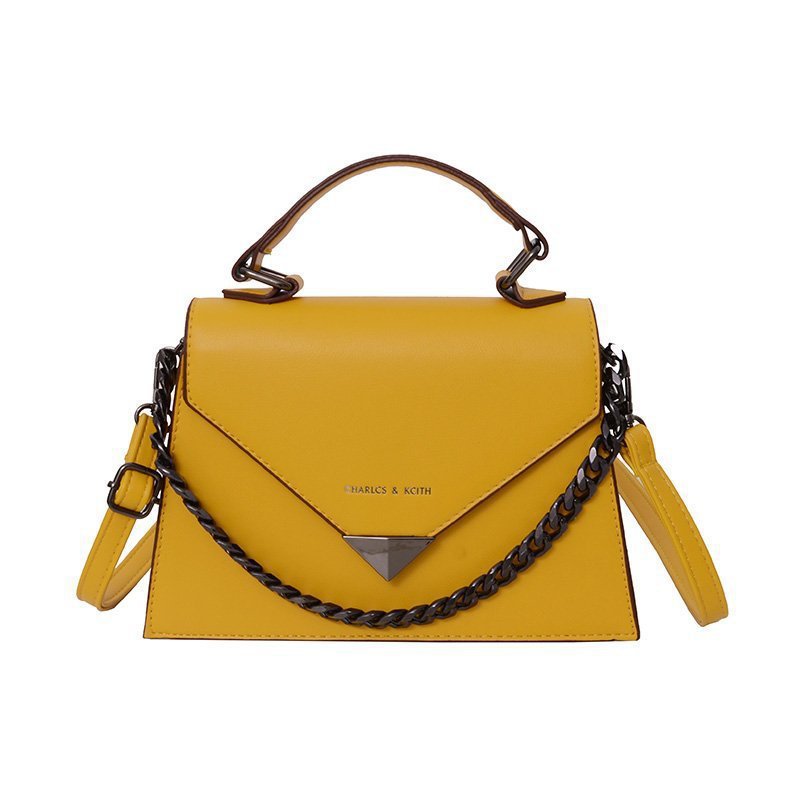 PU Leather Thick Chain Shoulder Bag