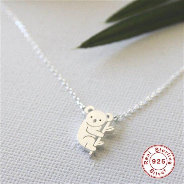 Koala Necklace 100% 925 Sterling Sliver / 18k Gold Plated - Australia Gifts