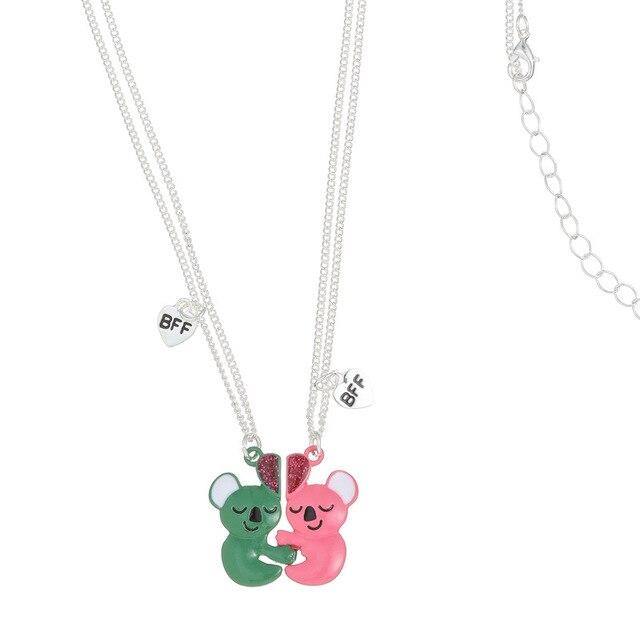 Koalas Best Friends Silver Necklace - Australia Gifts