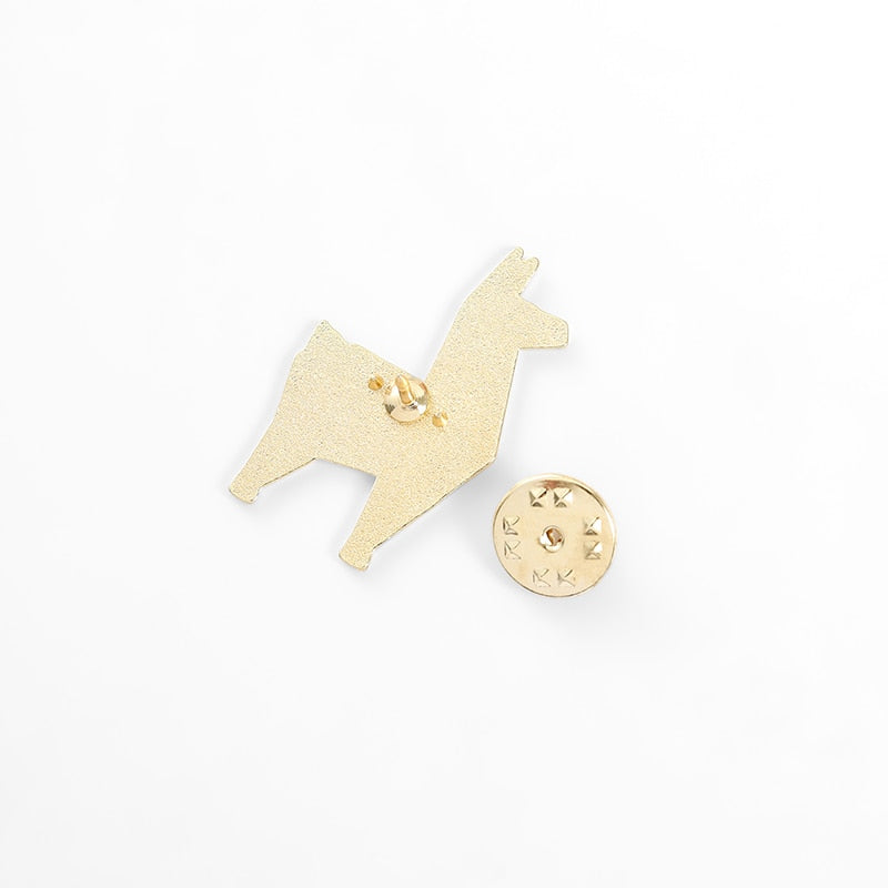 Origami Enamel Pin Brooches