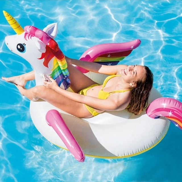 Rainbow Unicorn Pool Float