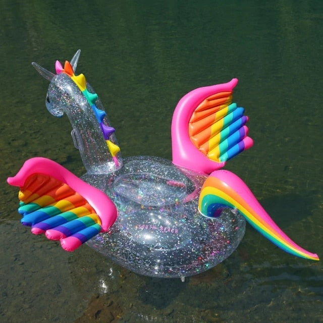 Rainbow Unicorn Pool Float