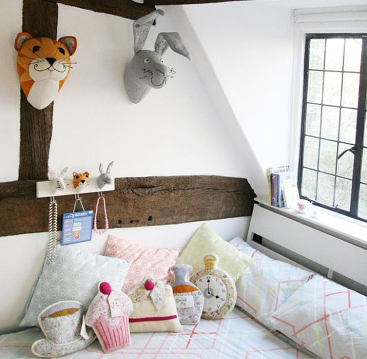 Baby Kids Room Décor - Stuffed Animal Heads